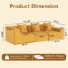 Resenkos 111" Modular Sctional Couches with Deep Seat, Compression Cloud Sofa Soft Corduroy Upholstered for Living Room Bedroom - 4 of 4