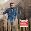 Private Property No Trespassing Sign 9 x 12 Inch Weatherproof, Water Resistant, Easy to Mount, Indoor & Outdoor Keep for Home Safety & Privacy - 3 of 4