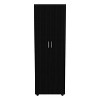 2 Piece Bedroom Set, London Armoire + Capri Three Drawer Dresser, Black - 4 of 4