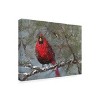 Trademark Fine Art - Marilyn Wendling  Cardinal in Snow I Canvas Art - image 4 of 4