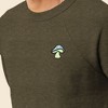 Dalix Mushroom (Glow in the Dark) Embroidered Fleece Sweatshirt Pullover Mens - 4 of 4