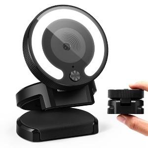 VIZOLINK Webcam 4K HD 1080p Webcam for PC with Microphone, Autofocus, Light Correction, 85° Field of View, Privacy Cover, Plug & Play for Mac, Laptop, Zoom, Skype, Teams, Video Call & Conference