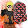 Naruto Shippuden Akatsuki Red Clouds All Over Print School Travel Laptop Backpack - 4 of 4