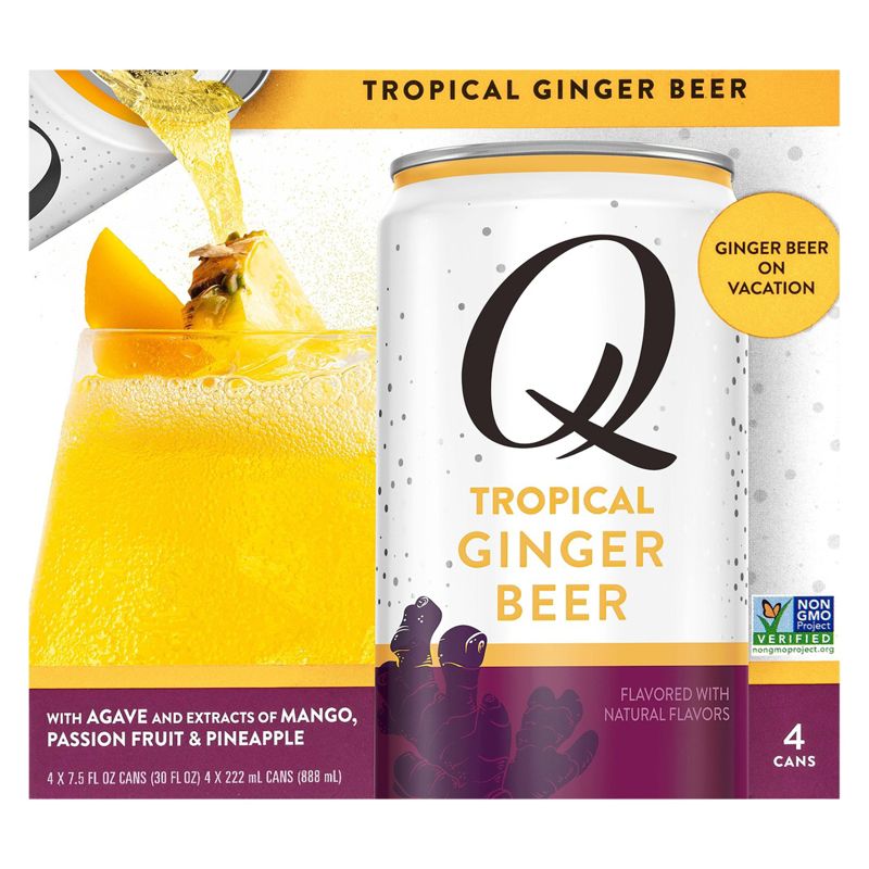 Q Mixers Tropical Ginger Beer - Case of 6/4 pack, 7.5 oz, 2 of 8