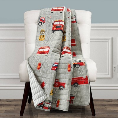 Construction Trucks No Sew Fleece Blanket | Dump Trucks | No Sew Blanket | Truck shops Blanket | Construction Blanket | Construction Vehicles