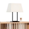 Infibrite 22" Modern Rectangular Table Lamp with Fabric Shade E26 Bulb Compatible Sleek Design: Torchiere Style, Linen Shade, ETL Listed - 2 of 4