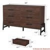6 Dresser for Bedroom, 52 in Wide Dresser, Wide Drawer with Storage Freestanding, Wooden Closet Storage Chest for Living Room, Bedroom, Entryway - 2 of 4