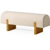 Maven Lane Juno Contemporary Fabric Wooden Bench - 2 of 4