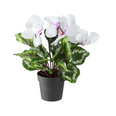 Northlight 12" Potted White Hedychium Coronarium Artificial Floral Arrangement