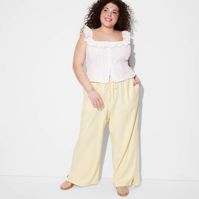 Women's Pull-On Linen Pants - Wild Fable™
