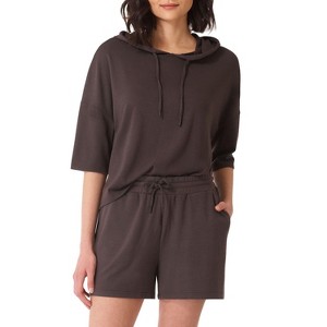 Rekucci Women's Soft Knit Loungewear Shorts with Pockets - 1 of 4