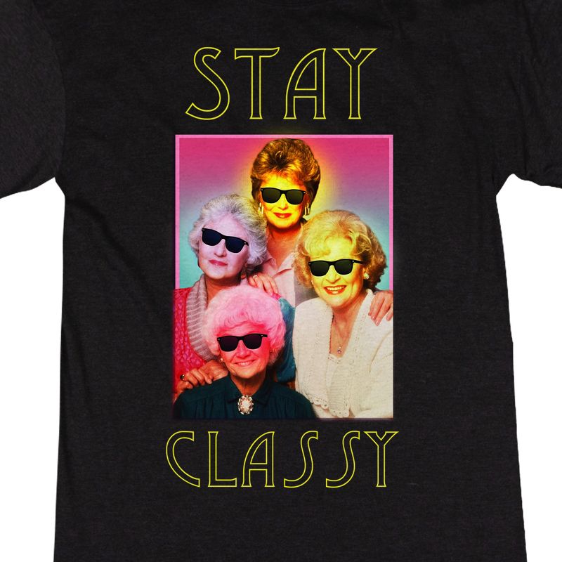 Golden Girls Stay Classy Women's Charcoal Heather Nightshirt, 2 of 4
