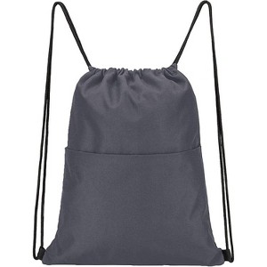 Drawstring Backpack is a must-have for outdoor hiking/fitness, with a simple design and strong waterproof - 1 of 4