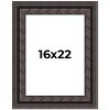 PosterPalooza | 3.5" Wide Ornate Black Picture Frame - UV Acrylic, Foam Board Backing, Hanging Hardware - 2 of 4