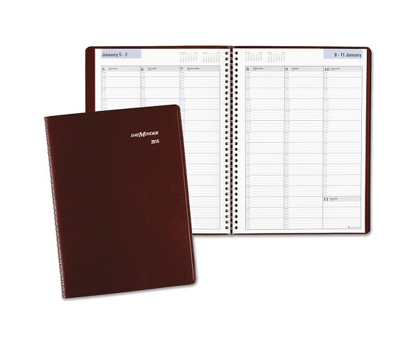 AT-A-GLANCE&#174; DayMinder&#174; Weekly Appointment Book 8 x 11 Burgundy 2018