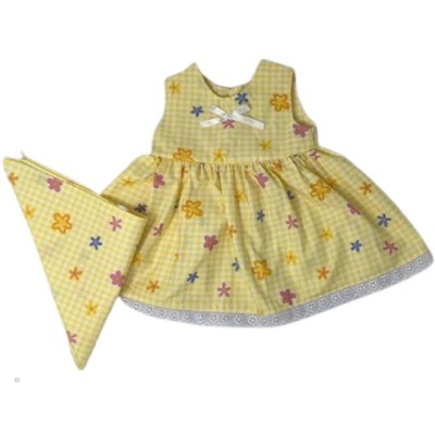 Doll Clothes Superstore Yellow Sleeveless Dress Fits 15-16 Inch Baby ...