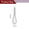 Unique Bargains Silicone Stainless Steel Non-Stick Coated Heat-Resistant Whisk 5 Pcs - 2 of 4