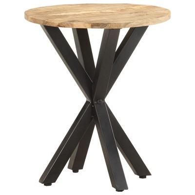 vidaXL Side Table Ã˜18.9" Solid Mango Wood