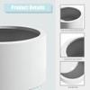 Wooakway Outdoor/Indoor/Decor/Garden Large Tall Metal Planter Pots Planter Boxes Cachepots Nursery Pots - 2 of 4