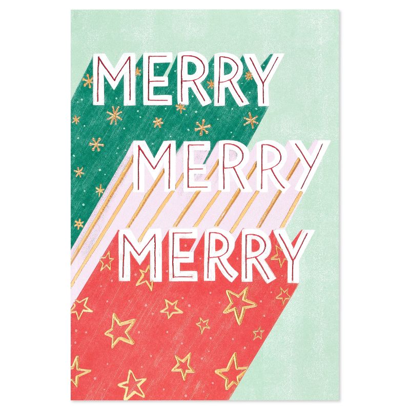 Merry Merry Merry Christmas Card, 5 of 8