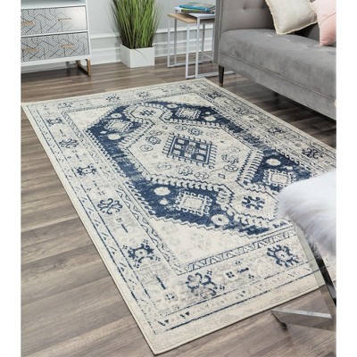 Rugs America Gallagher Gl40c Deep Blue Vintage Transitional Deep Blue ...