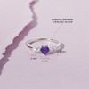 Girl's Heart Solitaire Sterling Silver Ring - In Season Jewelry - 3 of 4