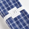 Plum & Post Barclay Butera Oakwood Plaid Cotton Handwoven Dinner Napkins Set of 4 - 2 of 4