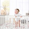 Sweet Jojo Designs Girl Fitted Crib Sheets Set Watercolor Floral Pink and Grey 2pc - 3 of 4