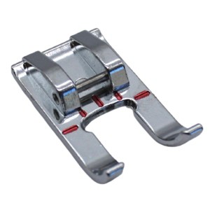 Brother SA186 7mm Metal Open Toe Sewing Foot Snap On - 1 of 1