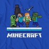 Boys Minecraft Video Game T-Shirt - Black and Green Creeper Face - Official Minecraft Shirt - image 2 of 4