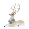 Glittered Deer with Holly Wreath (Set of 2) - 4 of 4