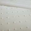 Elegant Solid Cotton Jacquard Comforter Set, All Season Home Textile fits Lux Bedroom Decor - 2 of 4
