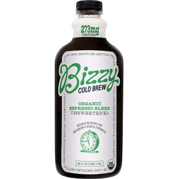 Bizzy Organic Espresso Blend Unsweetened Cold Brew Coffee - 48 fl oz