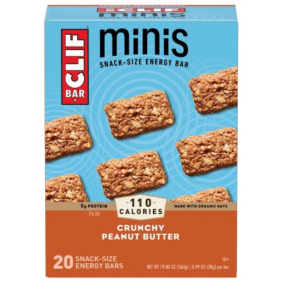 Clif Bar White Chocolate Macadamia Nut Energy Bar Minis - 20ct : Target