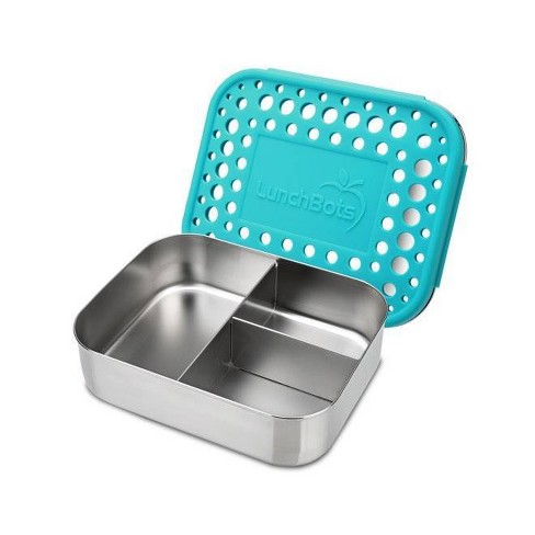 Lunchbots Medium Trio With Dots Food Storage Container - Aqua : Target