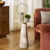 Nurem Short Ceramic Side Table - ACC2901A - Beige Ceramic/Beige - Safavieh - 2 of 4