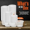 SQUATZ 32oz Microwavable Soup Containers with Airtight Lids - BPA-Free, Leak Proof, 100ct - 2 of 4