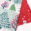 Honest Baby Clothing Holiday Organic Cotton Reversible Bandana Bibs - 3pk - 2 of 3
