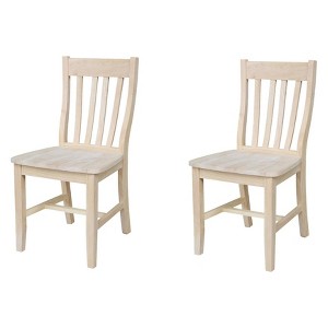 Set of 2 Cafe Chairs - International Concepts - 1 of 4