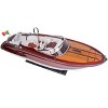 Riva Rivarama Wooden Wine Holder 37" – Handcrafted Boat Design By Old Modern Handicrafts - 2 of 4