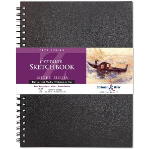 Stillman & Birn Zeta Series - Wirebound Sketchbook - Portrait 9 x 12 - 270gsm White Paper - 1 of 2