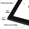 Americanflat 11x14 Black Picture Frames - Shatter-Resistant Glass - 3 Pack - Use as 8x10 with mat or as 11x14 frame without mat - 2 of 4