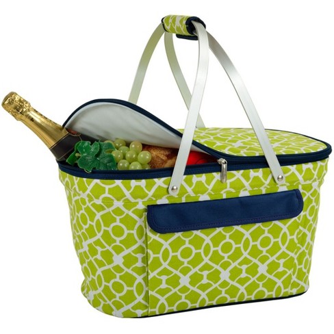 Picnic at Ascot ECO Large Insulated Tote/Cooler Bag - Trellis Green