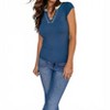 Women's Retro Vibe Ribbed Top - Hem & Thread - 2 of 4