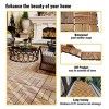 SEVOBAL 30 PCS Carpet Tiles  12" x 12" Interlocking Deck Tiles Waterproof Anti-mildew Mold Resistant for Outdoor Flooring, Brown, 22.58"*13.57"*13.97" - 2 of 4