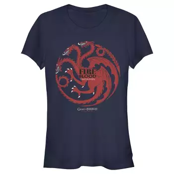 Doctrina Diacrítico Poner la mesa Junior's Game Of Thrones Targaryen Dragon Banner T-shirt - Navy Blue -  Small : Target