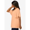 Jessica London Women's Plus Size Stretch Knit Flutter Sleeve Tunic - 4 of 4