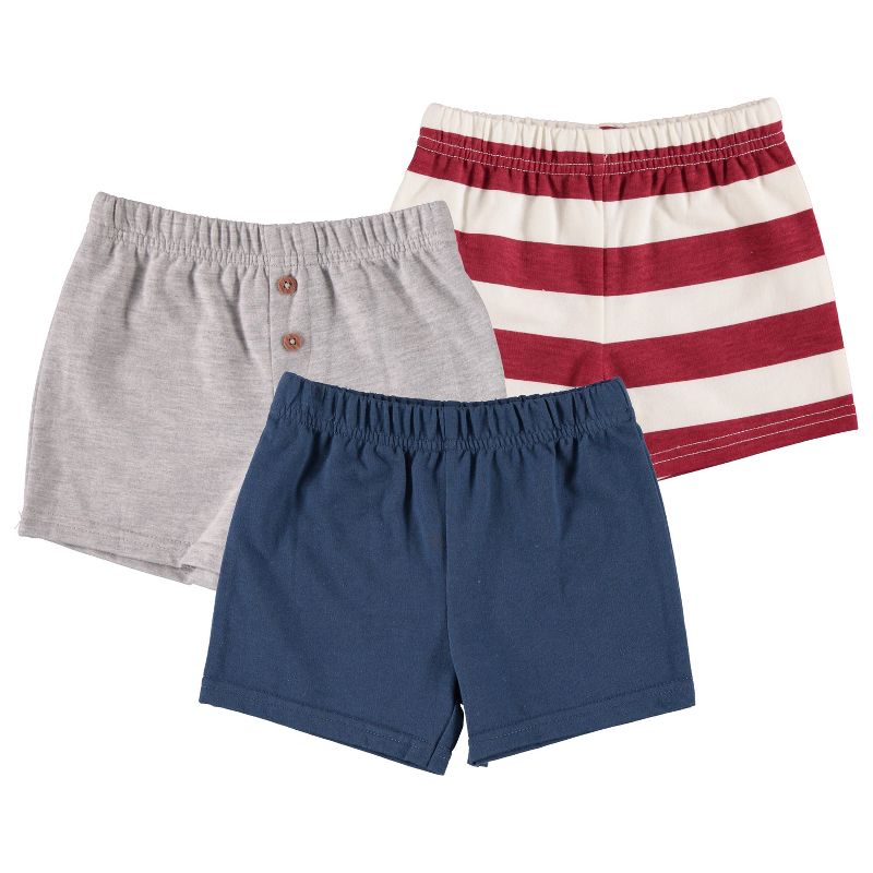 Chick Pea Baby Boy Clothes Newborn Shorts Value Pack 3 PC Set, 1 of 3