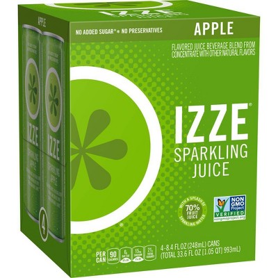 IZZE Sparkling Apple - 4pk/8.4 fl oz Cans