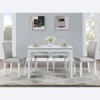 MAYEERTY 7-piece Dining Set - Rectangular Wood Table & 6 Upholstered Chairs for Family Gatherings - 2 of 4